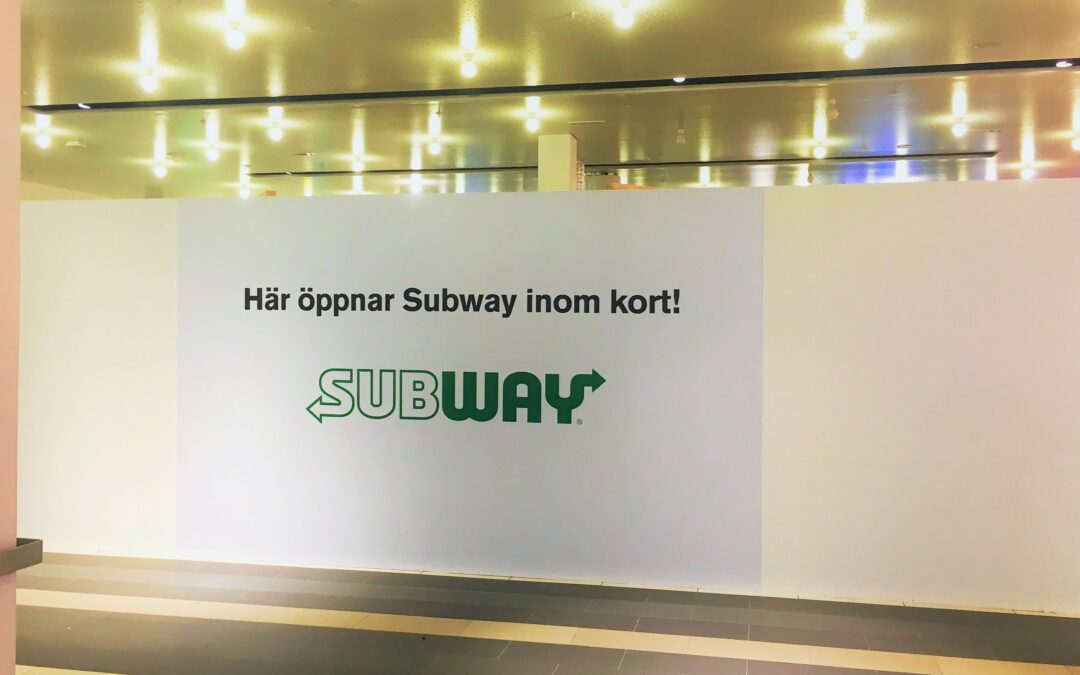 Subway opening soon!